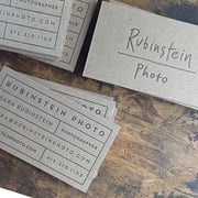 Business Cards: Chipboards for Sara Rubinstein
